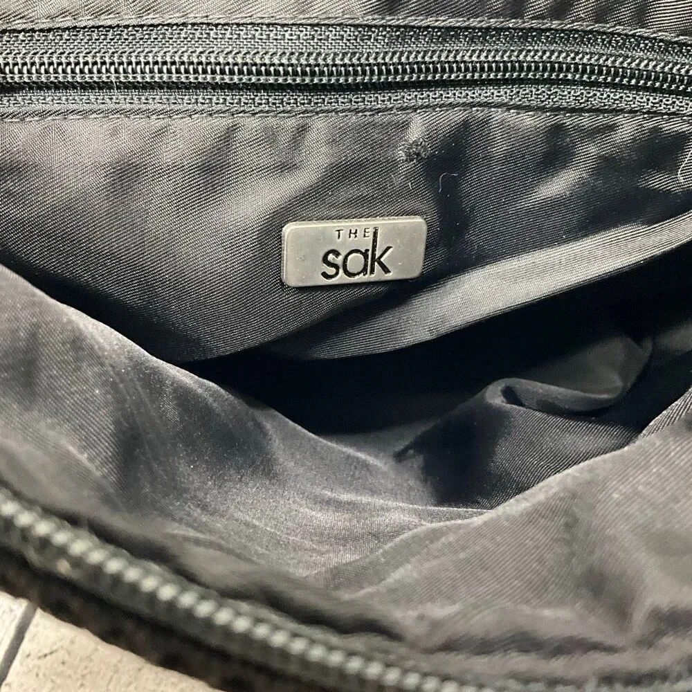 THE SAK Woven Hobo Bucket Bag Purse